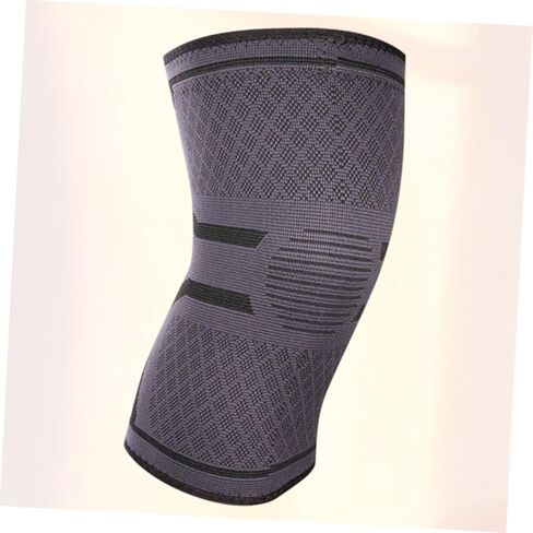 Didiseaon Breathable Silicone Knee Pads for Sports Elastic Knitted Knee Protector Comfortable Non-slip Design for Running Cycling and More Grey Xxl in Saudi Arabia