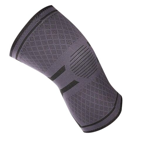 Didiseaon Breathable Silicone Knee Pads for Sports Elastic Knitted Knee Protector Comfortable Non-slip Design for Running Cycling and More Grey Xxl in Saudi Arabia