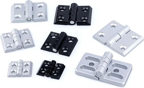 2020 3030 4040 Zinc Alloy Hinge for Aluminum Profile Extrusion 8Pcs(3030-Sliver) in Saudi Arabia