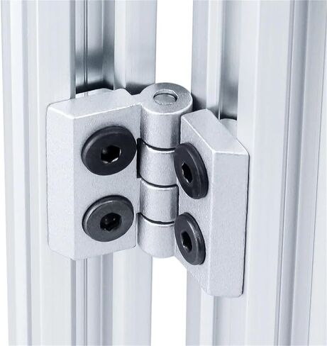 2020 3030 4040 Zinc Alloy Hinge for Aluminum Profile Extrusion 8Pcs(3030-Sliver) in Saudi Arabia