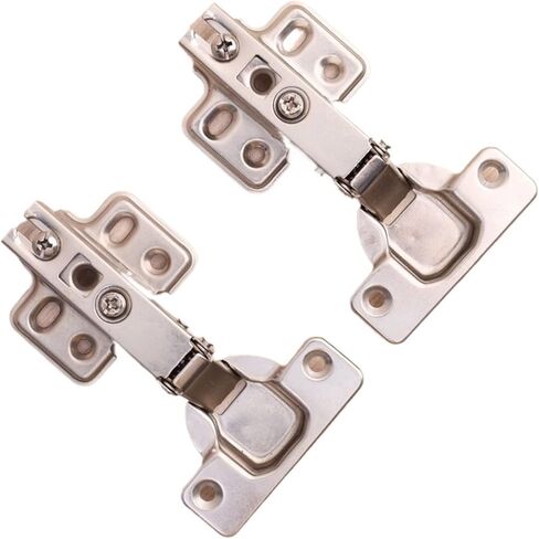 Damper Buffer Steel Soft Close Hidden Hinges with Screw Kitchen Cabinet Door 2/4/8/10Pcs(10PCS) in Saudi Arabia