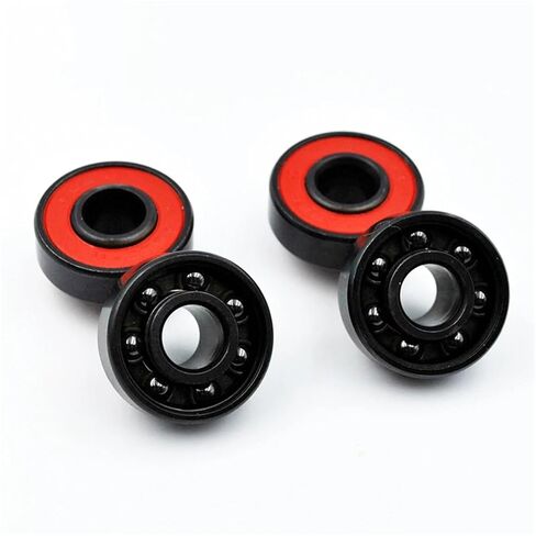 608 2RS محمل كروي سيراميك أسود 8 * 22 * ​​7 ملم رولر مدمج بفواصل 8 قطع in Kuwait