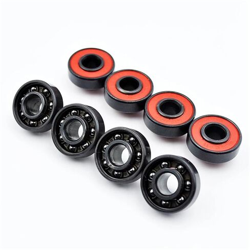 608 2RS Black Ceramic Ball Bearing 8 * 22 * 7mm Roller Built in Spacers 8Pcs in Saudi Arabia