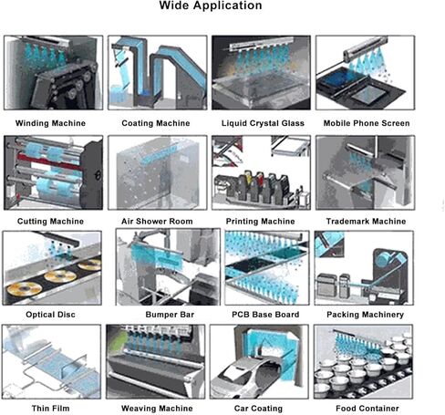 Jeffergarden Ionizing Air Bar, 5.6KV Electrostatic Elimination Rod with Stainless Steel Ion Discharge Needles for Electronic Assembly Film Composite Injection Modeling 200mm in Kuwait