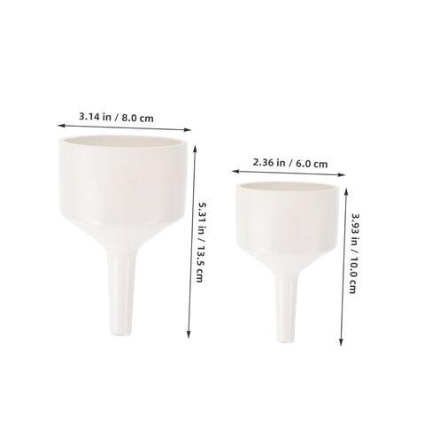 2pcs Ceramic Buchner Funnel Filter Funnels for Laboratory Use Lightweight Porcelain Design for Accurate Liquid Pouring Chemistry Biology Applications in Saudi Arabia