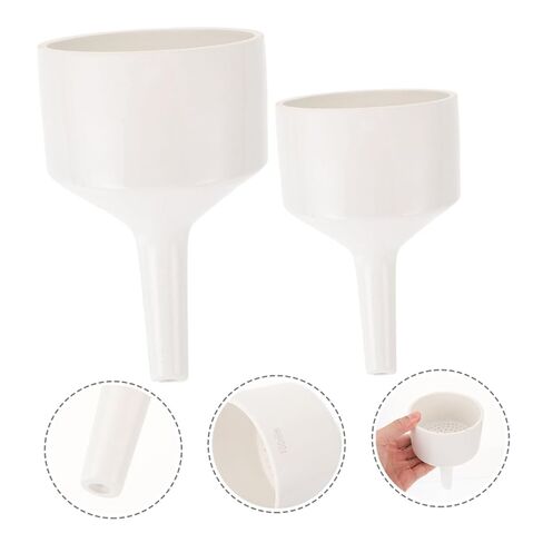 2pcs Ceramic Buchner Funnel Filter Funnels for Laboratory Use Lightweight Porcelain Design for Accurate Liquid Pouring Chemistry Biology Applications in Saudi Arabia
