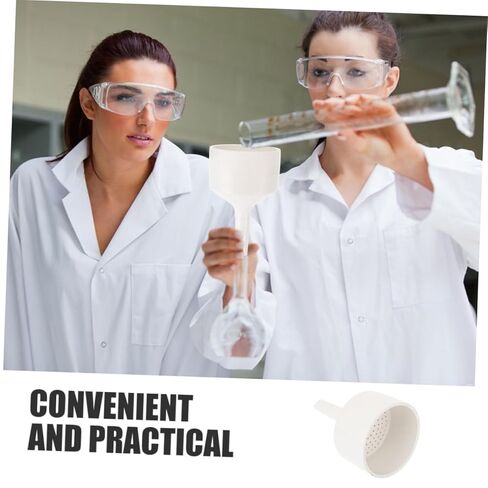 2pcs Ceramic Buchner Funnel Filter Funnels for Laboratory Use Lightweight Porcelain Design for Accurate Liquid Pouring Chemistry Biology Applications in Saudi Arabia