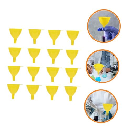 DECHOUS 16pcs Plastic Laboratory Funnel Set 60mm Wide Mouth Filling Filter Funnels for Chemical Experiments for Teaching and Science Projects in Saudi Arabia