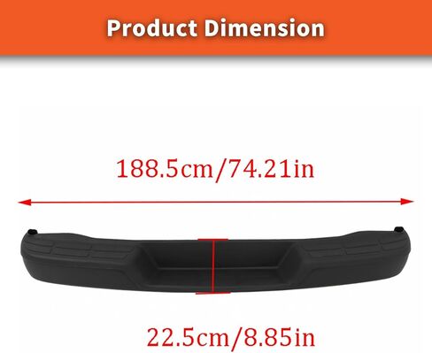 labwork Black Steel Rear Step Bumper Assembly without Park Assist Sensor Holes Replacement for 1996-2023 Chevy Express Savana GM1103143 in Saudi Arabia