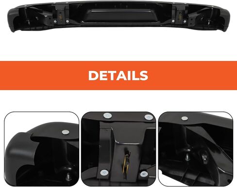 labwork Black Steel Rear Step Bumper Assembly without Park Assist Sensor Holes Replacement for 1996-2023 Chevy Express Savana GM1103143 in Saudi Arabia