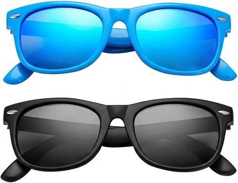 Kids Polarized Sunglasses for Girls Boys - Toddler TPEE Flexible Rubber Shades Age 3-10 in Kuwait