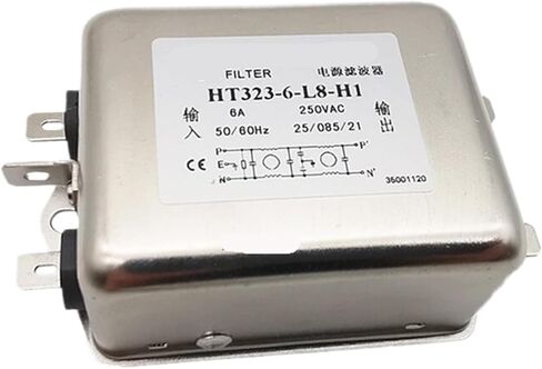 مرشح الطاقة ثنائي القطب أحادي الطور HT323-30-M4-H5 10A 16A 20A 30A للحد من الضوضاء المضادة للتدخل (HT323-20-M4-H1 20A) in Saudi Arabia