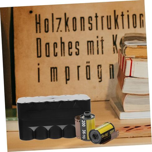 Veemoon 2pcs Box Film Canisters Case Hard Plastic Film Holder Black Storage Box for Camera in Saudi Arabia