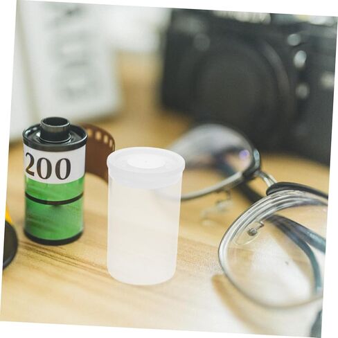 jojofuny 200pcs Plastic Film Canisters Storage Cases Airtight Lids for Camera Reel Coins Keys Art Beads in Saudi Arabia