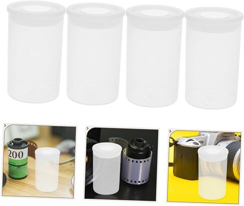 jojofuny 200pcs Plastic Film Canisters Storage Cases Airtight Lids for Camera Reel Coins Keys Art Beads in Saudi Arabia