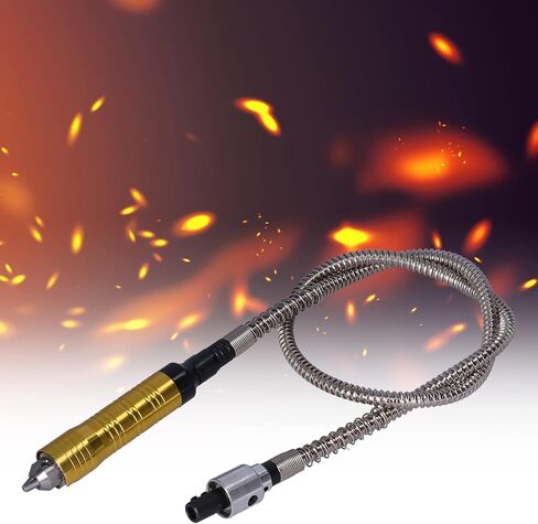 عمود مرن احترافي للمطحنة والحفر، كابل تمديد بمقبض تشاك 3.175 مم، ملحقات محول تلميع كهربائي من الفولاذ المقاوم للصدأ وسبائك الألومنيوم للطحن الدقيق in Kuwait