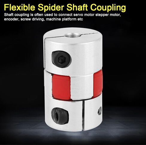 Kikumi Flexible Spider Shaft Coupling, Outer Diameter 20mm X Length 25mm, CNC Stepper Motor Coupling Connector in Saudi Arabia