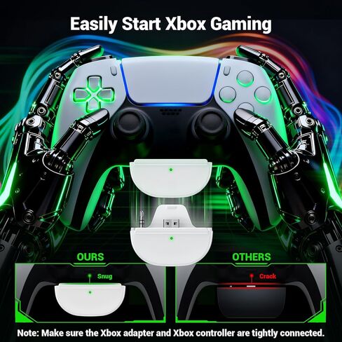 سماعة ألعاب لاسلكية مع ميكروفون لإلغاء الضوضاء للكمبيوتر الشخصي، PS5، PS4، Switch، Mac، سماعات رأس لاسلكية 2.4 جيجا هرتز وبلوتوث 5.4 للألعاب، إضاءة RGB رائعة، بطارية 50 ساعة، برامج تشغيل 50 مم (أسود) in Kuwait