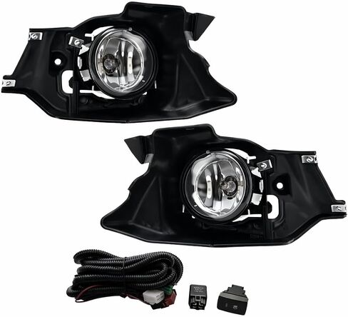 مصابيح الضباب متوافقة مع 2012 2013 2014 Honda CRV مصابيح المصد الأمامي مصابيح الهالوجين مع دعامة وأسلاك ومفتاح H11 12V 55W 1 زوج من مصابيح الضباب in Kuwait