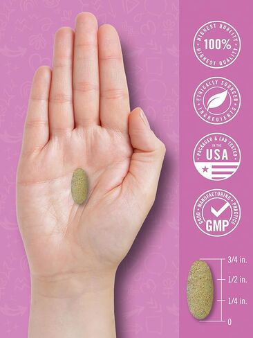 Carlyle Teen Multivitamin for Girls | 60 Caplets | Once Daily | Easy to Digest with Probiotics & Enzymes | with Iron | Non-GMO, Gluten Free in Saudi Arabia