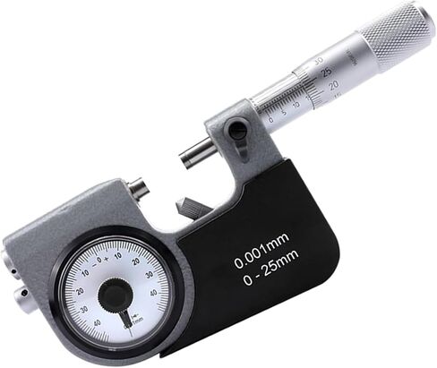 Leverage Micrometer, High-Precision Measuring Instrument, Resolution: 0.001mm, Measuring Range 0-25mm, Accuracy: 0.003mm Stable and Durable, for Precision Hardware, Mold Processing in Kuwait