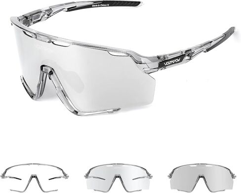 Photochromic Sunglasses Men & Women Transition Sports Glasses for Pickleball Cycling Running Baseball Softball in Kuwait