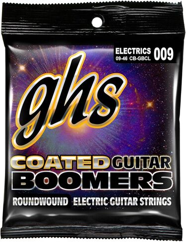 GHS Strings CB-GBCL Coated Boomers, Nickel-Plated Electric Guitar Strings, Custom Light (9-46) Set in Saudi Arabia