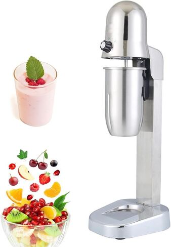 Electric Milk Shaker Machine,1800RPM Commercial Milkshake Maker with 800ML Stainless Steel Cup, Milkshake Mixer Smoothie Blenders for Milk Bubble Tea Stirring Kitchen,A-DoubleHead (A DoubleHead) in Saudi Arabia
