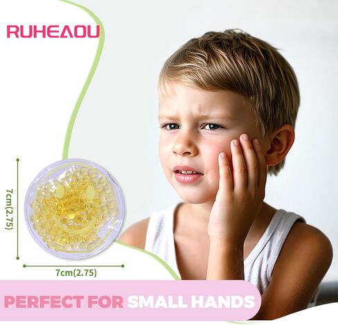 Kids Ice Pack - 8 Vibrant Colors Reusable Soft Gel Cold Compress for Children | Flexible Injury Relief for Swelling, Bumps & Bruises in Kuwait