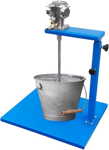 Power Mixer Pneumatic Agitator Clamp-On Drum Agitator Industrial-Grade Pneumatic Shaker Paint Stirring Tool，5 Gallon Pneumatic Mixer, 1/8HP Stainless Steel Paint Mixer Drill Attachment, Adju in Saudi Arabia