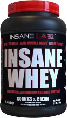 Insane Labz Insane Whey,100% Muscle Building Whey Protein, BCAA Amino Profile, Mass Gainer, Meal Replacement (Chocolate, 120 Servings) in Kuwait
