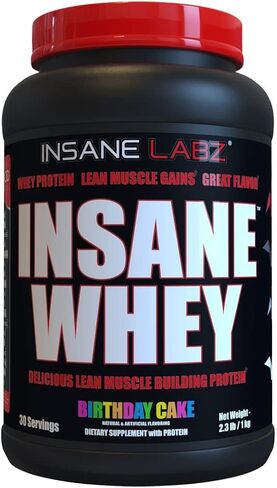 Insane Labz Insane Whey، بروتين مصل اللبن لبناء العضلات بنسبة 100%، الملف الأميني BCAA، رابح الكتلة، بديل الوجبات (الشوكولاتة، 120 وجبة) in Saudi Arabia