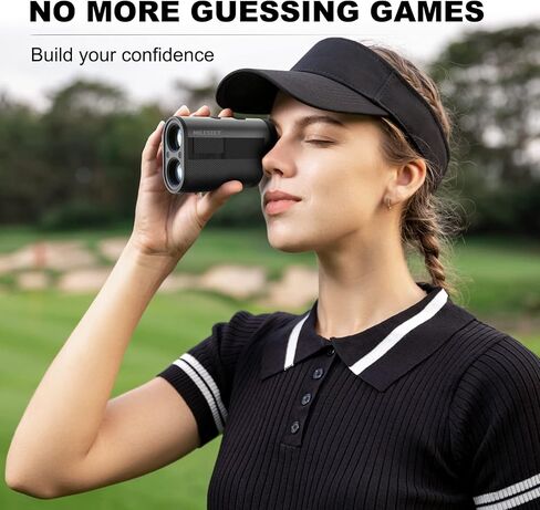 Mileseey GPF12 Golf Rangefinder with Slope - 1100 Yards Laser Range Finder with 7.5° Wide View, Golf Scope Distance Finder 6X Magnification 0.1s Flag Pole Locking Vibration USB C Rechargeable in Kuwait