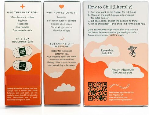 Soft Reusable Ice Packs Cold Compress Pads for Kids & Adults – Pain Relief Ice Gel Packs for Injuries, Boo Boos, Growing Pains, Knee, Back, Flexible, Freezable & Gentle on Skin - Set of 2 in Saudi Arabia