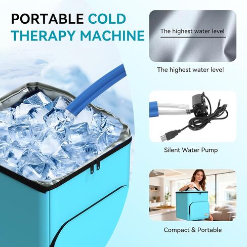 آلة العلاج البارد، آلة العلاج بالثلج القابلة للبرمجة لاستبدال الركبة، تعمل بمنفذ USB، التعافي بعد الجراحة، الرباط الصليبي الأمامي، تخفيف الألم، للإصابات الرياضية، والالتواء، وتقليل التورم، وسادة الركبة in Kuwait