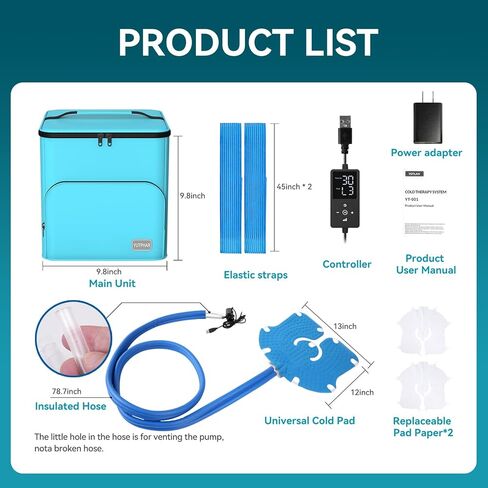 آلة العلاج البارد، آلة العلاج بالثلج القابلة للبرمجة لاستبدال الركبة، تعمل بمنفذ USB، التعافي بعد الجراحة، الرباط الصليبي الأمامي، تخفيف الألم، للإصابات الرياضية، والالتواء، وتقليل التورم، وسادة الركبة in Kuwait