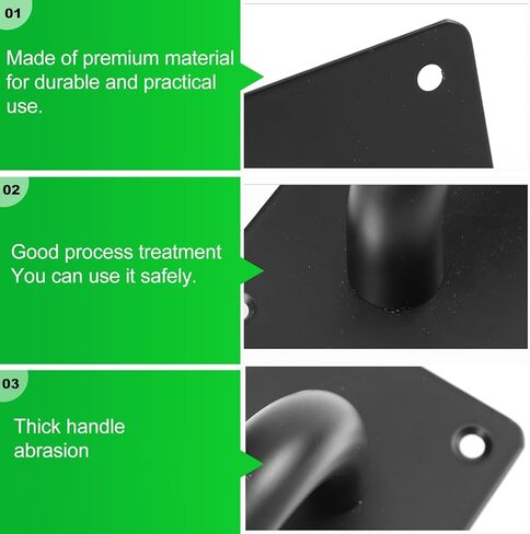 مقبض سحب باب من الفولاذ المقاوم للصدأ، مربع أسود صغير الحجم، درابزين سميك مقاوم للحريق للأبواب المنزلقة والفناء، أجهزة سحب الدفع التجارية in Kuwait