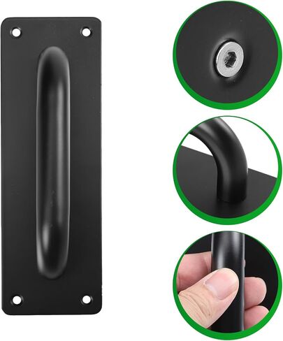 مقبض سحب باب من الفولاذ المقاوم للصدأ، مربع أسود صغير الحجم، درابزين سميك مقاوم للحريق للأبواب المنزلقة والفناء، أجهزة سحب الدفع التجارية in Kuwait