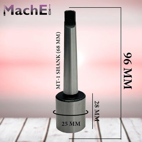 MachEl MT1 Morse Taper Soft Blank End Arbor – Tool for Lathe, Mill, and Drill, Teng Type, 25 mm x 28 mm in Saudi Arabia
