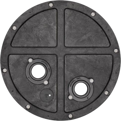 JACKEL Sewage Pump System, 1/2 HP, 108 GPM, 2" Discharge, Tethered Float Switch, 30 Gallon Basin, Gas Tight Cover in Kuwait