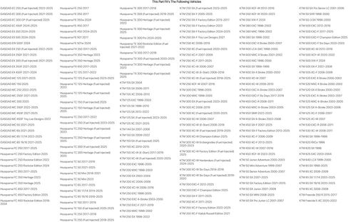 طقم غسالة قابس التصريف النحاسي من TUSK لـ KTM 150 XC-W (حقن الوقود) 2020-2026 in Kuwait