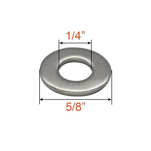 Joywayus 200 Pcs 1/4'' Flat Washers, OD 5/8'' Stainless Steel Washers in Saudi Arabia
