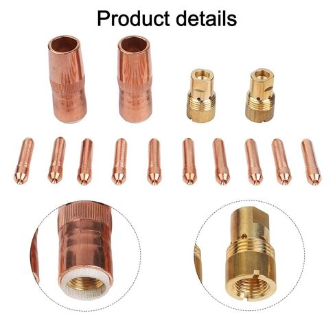 استبدال فوهة اللحام Mig لـ Bernard NS-5818C وD-1 طقم الناشر 10 حزمة نصائح الاتصال النحاس النحاس موصل الفوهات الملحقات الصناعية in Saudi Arabia
