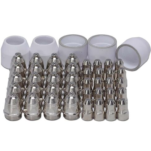 45 Pcs P-80 for Panasonic Plasma Electrode Nozzle 1.5 100Amp Cutting Torch Consumables Compatible with PANASONIC 80A Welding Accessories in Saudi Arabia