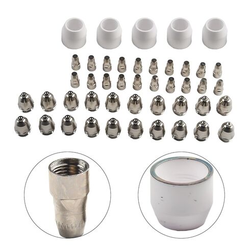 45 Pcs P-80 for Panasonic Plasma Electrode Nozzle 1.5 100Amp Cutting Torch Consumables Compatible with PANASONIC 80A Welding Accessories in Saudi Arabia