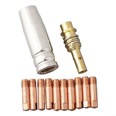 MB15 Series MIG Welding Accessories Kit Features 12 pcs of High Durability Contact Tips Designed to Work Seamlessly with Standard M6 Welders in Saudi Arabia