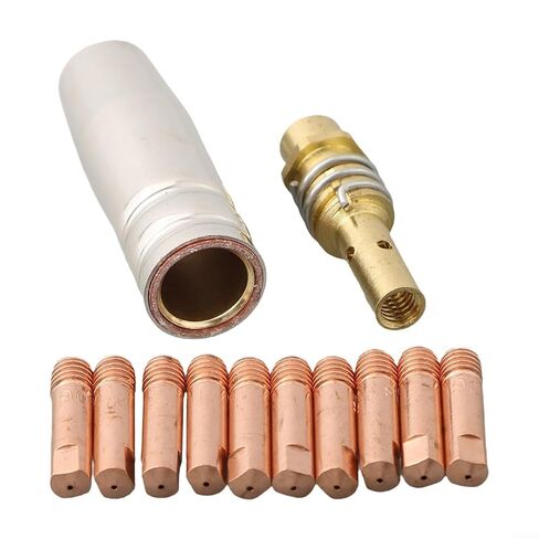 MB15 Series MIG Welding Accessories Kit Features 12 pcs of High Durability Contact Tips Designed to Work Seamlessly with Standard M6 Welders in Saudi Arabia