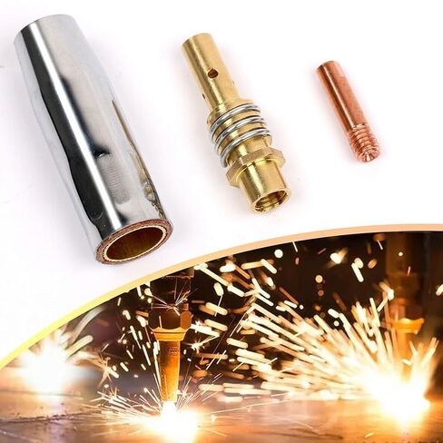 MB15 Series MIG Welding Accessories Kit Features 12 pcs of High Durability Contact Tips Designed to Work Seamlessly with Standard M6 Welders in Saudi Arabia