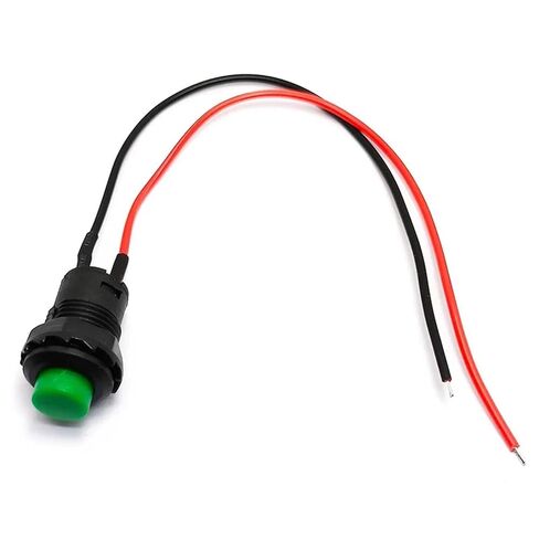 5 قطع مفتاح زر ضغط، مفتاح زر دائري 12 ملم مع كابل 20 سم قفل ذاتي غير قفل DS-428/427/425 (أحمر مؤقت) in Kuwait