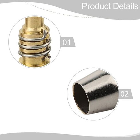 9PCS MIG Welding Accessories Set with M6 0.8 mm Power Nozzles Conical Gas Spring Holder and Insulator for AK15 MB-15 Torch in Saudi Arabia